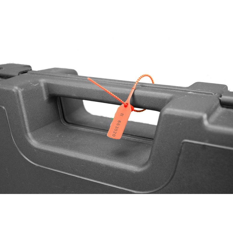 100 X RED Security Tags Numbered Pull Ties Secure Anti-Tamper