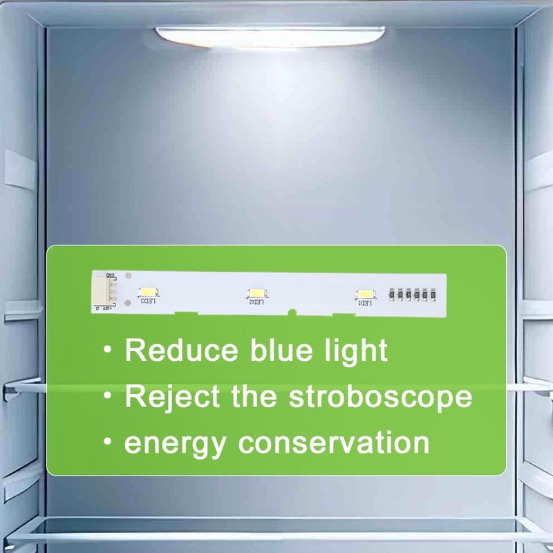 LED Light Strip for Haier Fridge,Compatible with Haier Refrigerator BCD575WDB/518WDGH/0064001827,