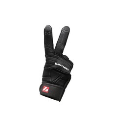 BARNETT FLG-03 Professional Linemen football gloves, OL, DL BLACK (XL)