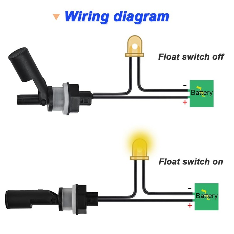 Xiatiaosann Float Switch, Side Mount, Float Switch with Liquid Level