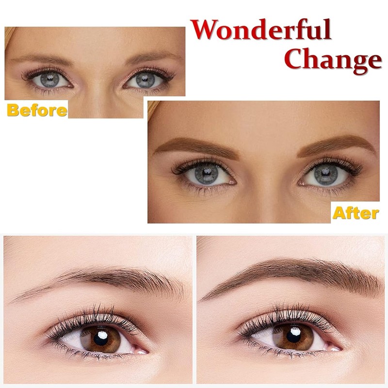 AWCCXMYM 5 Pcs Dark Brown Eyebrow Pencils for Women with