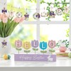 24 Pcs Wooden Easter Ornaments Decoration He is Risen Cross
