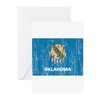 CafePress Oklahoma Flag Folded Greeting Cards (10-pack) Matte