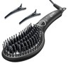 JINRI Volumizing Hair Iron, Hair Straightener Brush, Adjustable Temp, 360