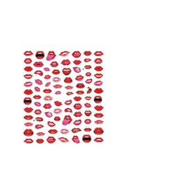 Heart Love Nail Sticker Arrow Valentine Day Love Lock Key Red Lips Wg457 Nail Wraps Art Stickers Manicure Supplies for Women for Home Nails Full Long Lasting Easy Apply and Remove