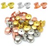 30pcs Metal Locking Pin Backs, Pin Locks Keeper Clasp, Locking