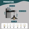 Ofenrd Outdoor Solar Powered Wall Light with Bulb Dusk to