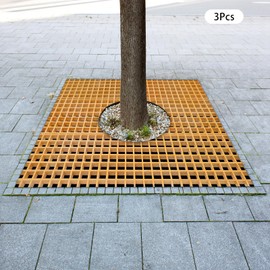 Silencear Fiberglass Molded Grating, 3 Pcs Fiberglass Drain Grate, Heavy Duty FRP Grille Plate FRP Grating for Car Wash, Platforms, Walkways, 31.5" x 10.6" x 1.5"