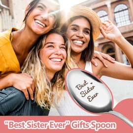 Best Sister Ever, Best Friend Spoon Best Sister Gifts Coffee Tea Ice Cream Spoon Funny Birthday Friendship Gift for Best Friends Sister