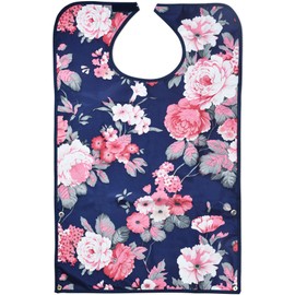 Babero para adultos para comer con migas – Protector de ropa lavable y reutilizable para ancianos