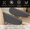 Sylvil 2 PCS Car Front Seat Armrest Covers, Elastic Fabric