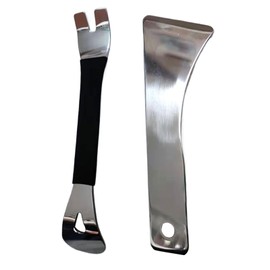 Trim Tools Auto Removal,Center Console Stainless Steel Crowbar - Portable Automotive Upholstery Repair Crowbar for Car Door Windshield Interior Dashboard Stereo