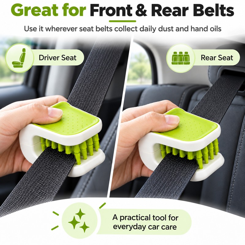 Car Seat Belt Cleaning Brush for Interior Detailing – Double-Sided