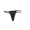 Victoria's Secret Pink Cotton V-String Panty/Underwear Multicolor/Stripe New