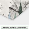 Mid Century Shower Curtain Modern Abstract Diamond Geometric Atomic Starburst