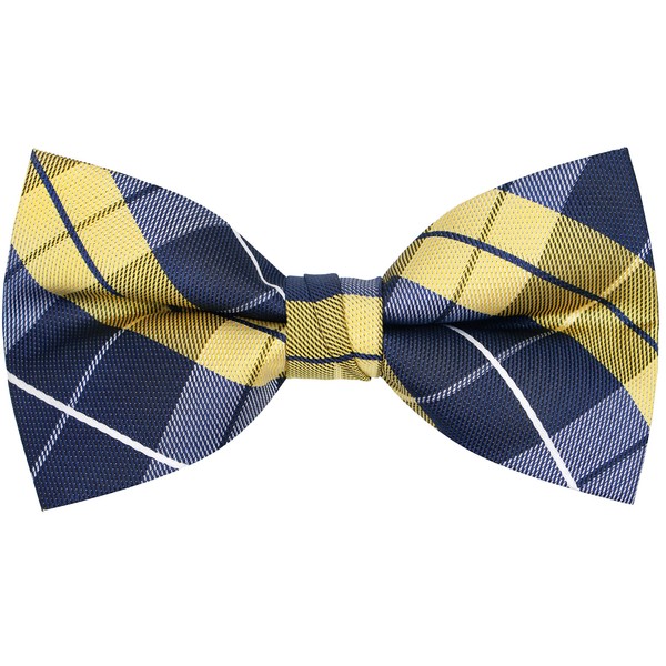 OCIA Mens Plaid Pattern Bow Tie Fun Novelty Pre-Tied Bowtie