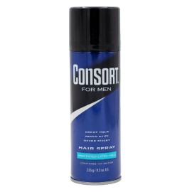Consort (2 pack) Consort Unscented Extra Hold Hair Spray for Men, 8.3 oz.Shine Enhancing