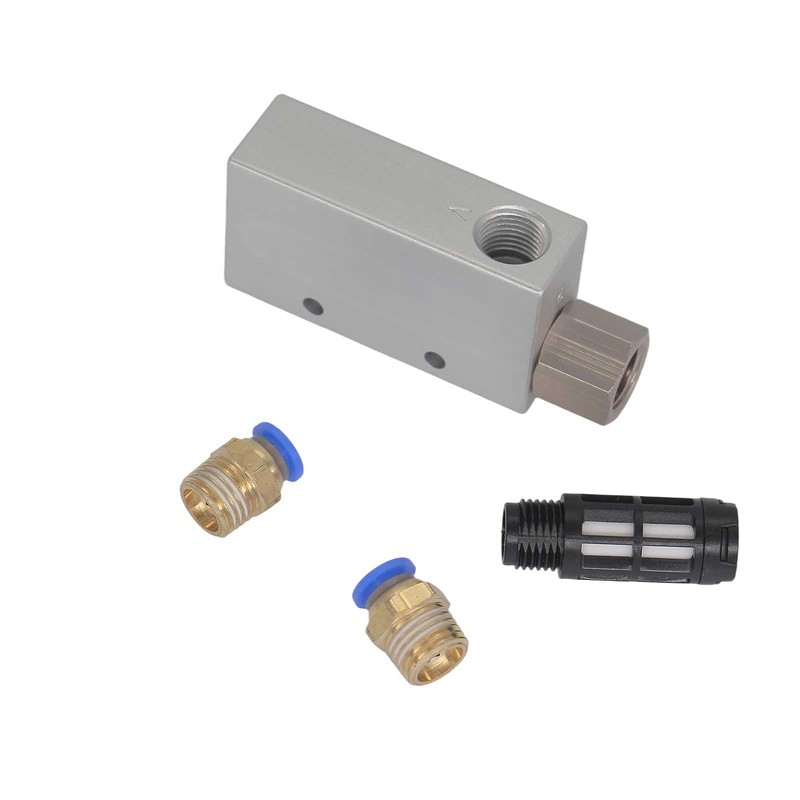 CV-20HS Pneumatic Vacuum Generator with Silencer – High-Speed Aluminum Ejector