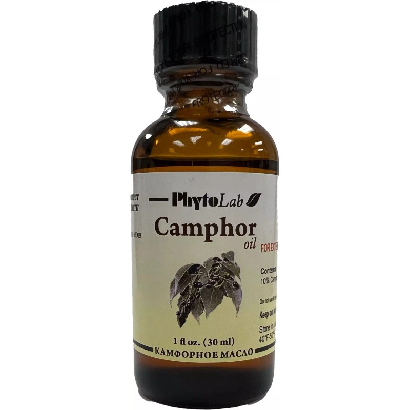 PhytoLab Camphor Oil PhytoLab 1 Fluid Ounce, 30ml (Камфорное масло)