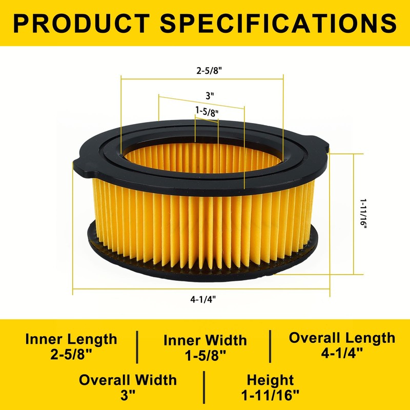 Panari 951-10794 Air Filter 2 Pack for Troy-Bilt 208cc MTD