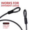 DELSWIN Security Steel Cable with Loops - 3/8 inch (10