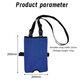 WUMZIRA Urine drainage bag holder, concealed catheter bag cover with adjustable strap and invisible slot, urine bag for on the go, blue