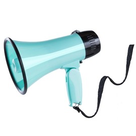 MyMealivos 20w Megaphone Speaker Portable Voice Changer Bullhorn with 6 Different Sound Effects & Built-in Siren and Record & Adjustable Volume Loud Speaker for Outdoor Sports, Party