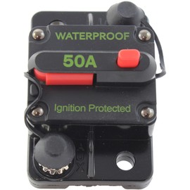New Premium Grade 50 Amp Waterproof Circuit Breaker 185-50 Marine Certified SAEJ1171 for Boats Trucks Buses RV's ATV Winches Marine & DC Sound Amplifier Systems Replaces CB185-50 CB18550 185050F 18550