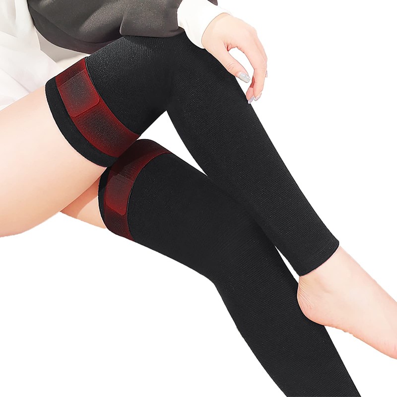 Self Heating Leg Warmers with Non Slip Straps Unisex Winter