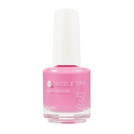Dazzle Dry Nail Lacquer (Step 3) - Paparazzi Pink - A cool dusty rose pink with purple undertones. Full coverage cream. (0.5 fl oz)