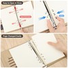 Yarotm Ring Binder A5 Refillable - Notebook A5 Checked 14