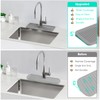Faucet Mat for Kitchen Sink [5°Slope Fast Self-draining] Bathroom Kitchen