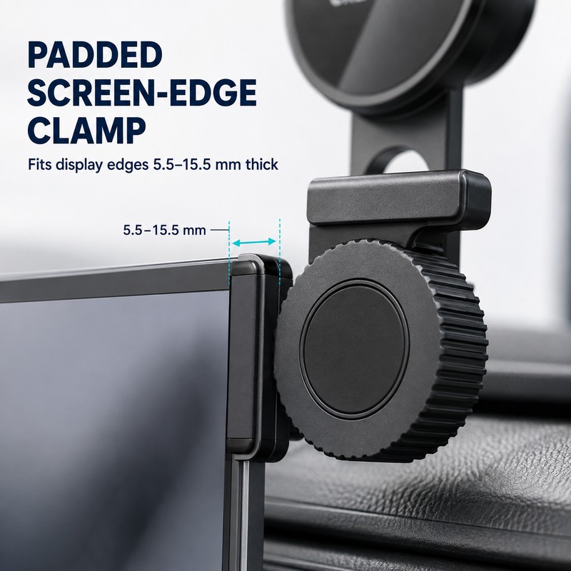 Adjustable Center Screen Slide Rail Phone Holder for Tesla &