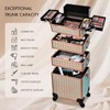 Stagiant Rolling Makeup Train Case Large Storage Cosmetic Trolley 4