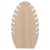 Jewelry Display Stand Freestanding Wooden Hand Made Flame Leaf Shape