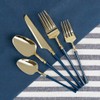 Blue Sky Infinity Flatware Gold & Navy Blue Soup Spoons