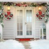 masoe Corona de Navidad para Puerta，Guirnalda Navidad, Corona de Navidad,