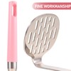 GOOHOCHY Reusable Potato Masher Stainless Steel Manual Potato Crusher with