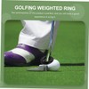 Mipcase 2pcs Weighted Swing Ring for Golf Practice Durable Golfing