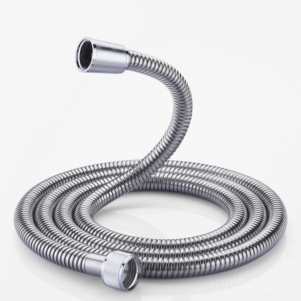 Udorich 71 Inches Shower Hose Extension for Handheld Showers, Stainless