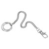 PATIKIL Wallet Chain Keychain with Keyrings Lobster Clasp 8", Nickel