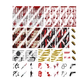 Crime Scene Nail Art Decals- Waterslide Nail Decals