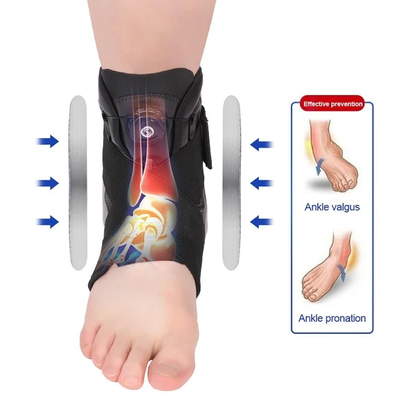 Medical Grade O-fit Ankle Splint Brace with Turn Dial Closure