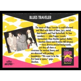 1991 PRO-SET MUSIC SUPER STARS MusiCards Collectible Card #152 -- BLUES TRAVELER
