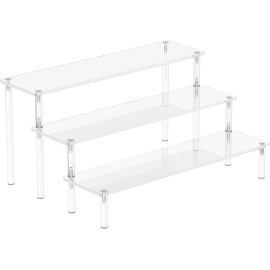Aredpoook Acrylic Display Risers, 3 Tier Perfume Organizer 12 x 9 x 6 in.