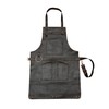 Dark Brown Full Grain Leather Apron Butcher Apron -Cook Apron