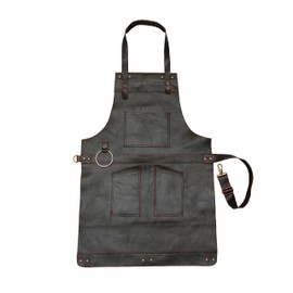 Dark Brown Full Grain Leather Apron Butcher Apron -Cook Apron -BBQ Apron -Cooking Apron - Wood work Apron - Cheff Apron - BBq Grill Gift - DIY Apron - Grill Apron