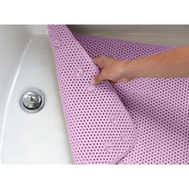 Deluxe Bathtub Mat Non Slip, Soft Foam Bath Mats for Bathroom Tub, Bathtub Mat with Drain Holes, Suction Cups- 36” X 17” - Lavender