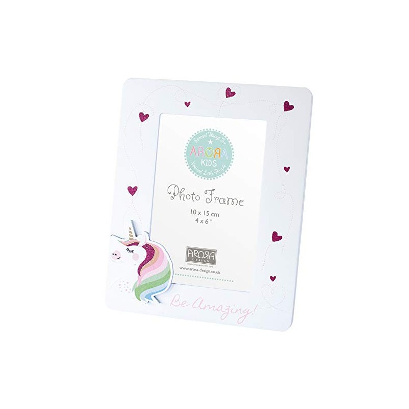 Arora 1965 Kids Unicorn Photo Frame, Multicolour, One Size