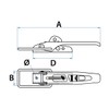 AB Tools Over Centre Catch Toggle Clamp Large 21cm Lockable